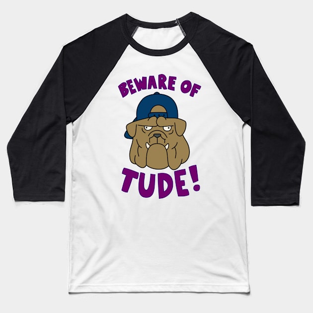 Beware of Tude - Mabel's Sweater Collection Baseball T-Shirt by Ed's Craftworks